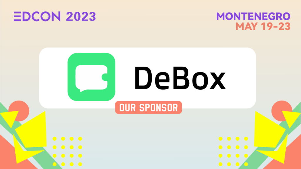 DeBox 成為 EDCON 2023 的獨家通信贊助商